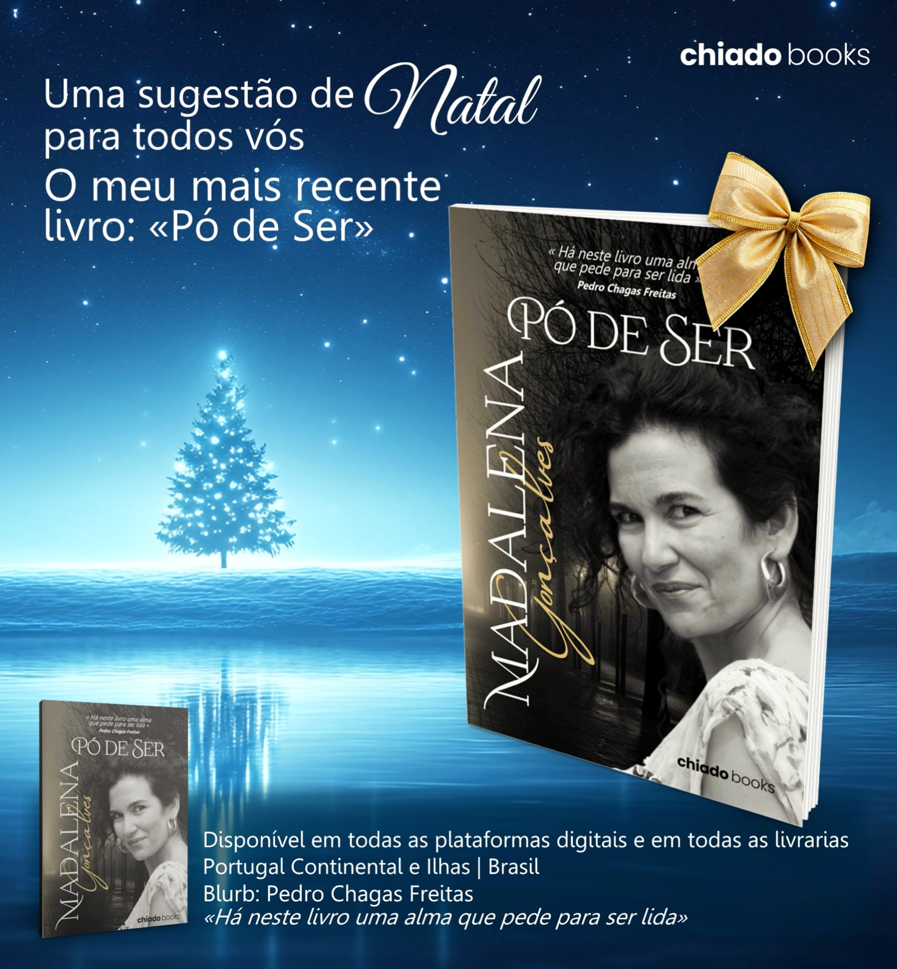 " Pó de Ser " com um blurb de PEDRO CHAGAS FREITAS 