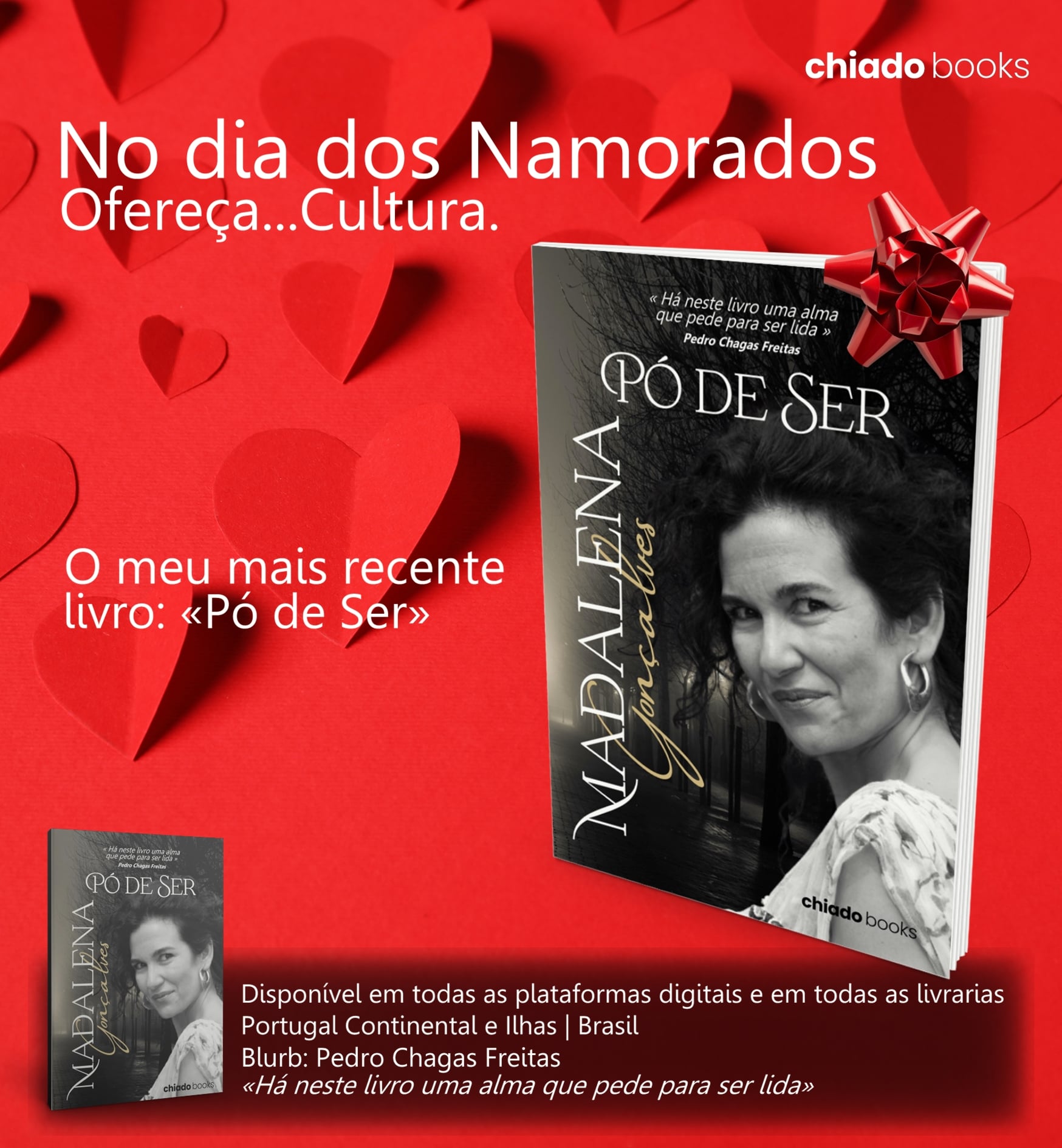 " Pó de Ser " com um blurb de PEDRO CHAGAS FREITAS 
